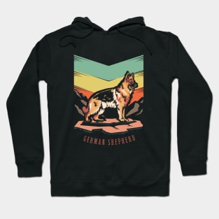 German Shepherd | Retro design for Dog Lovers Hoodie